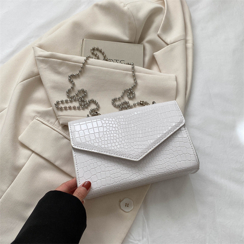Crocodile Pattern Clamshell Bag