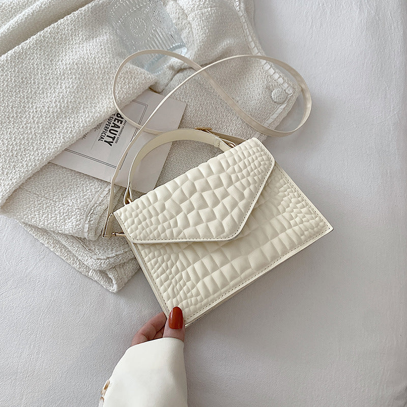 Crocodile Pattern Clamshell Bag
