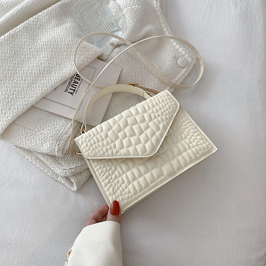 Crocodile Pattern Clamshell Bag