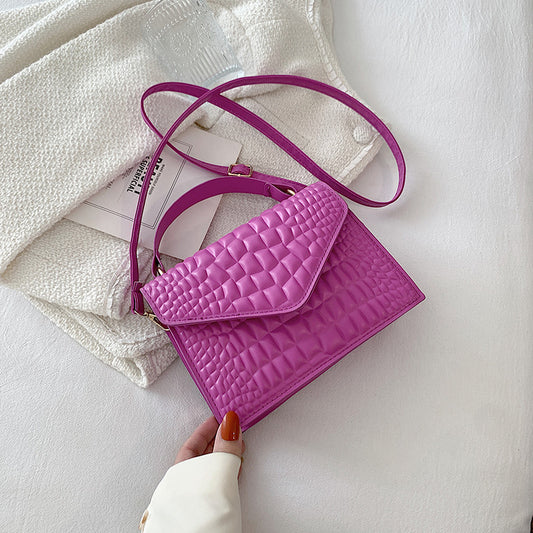 Crocodile Pattern Clamshell Bag